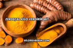 Zerdeçal Kilo Verdirir mi?